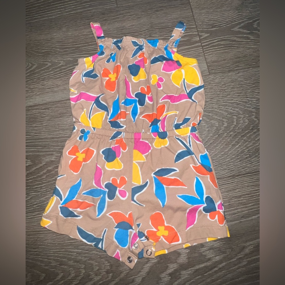 Carter's Brown and Blue Jumpsuit Playful Romper